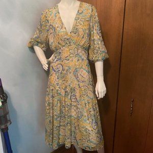 Shoshanna Silk/Metallic Dress